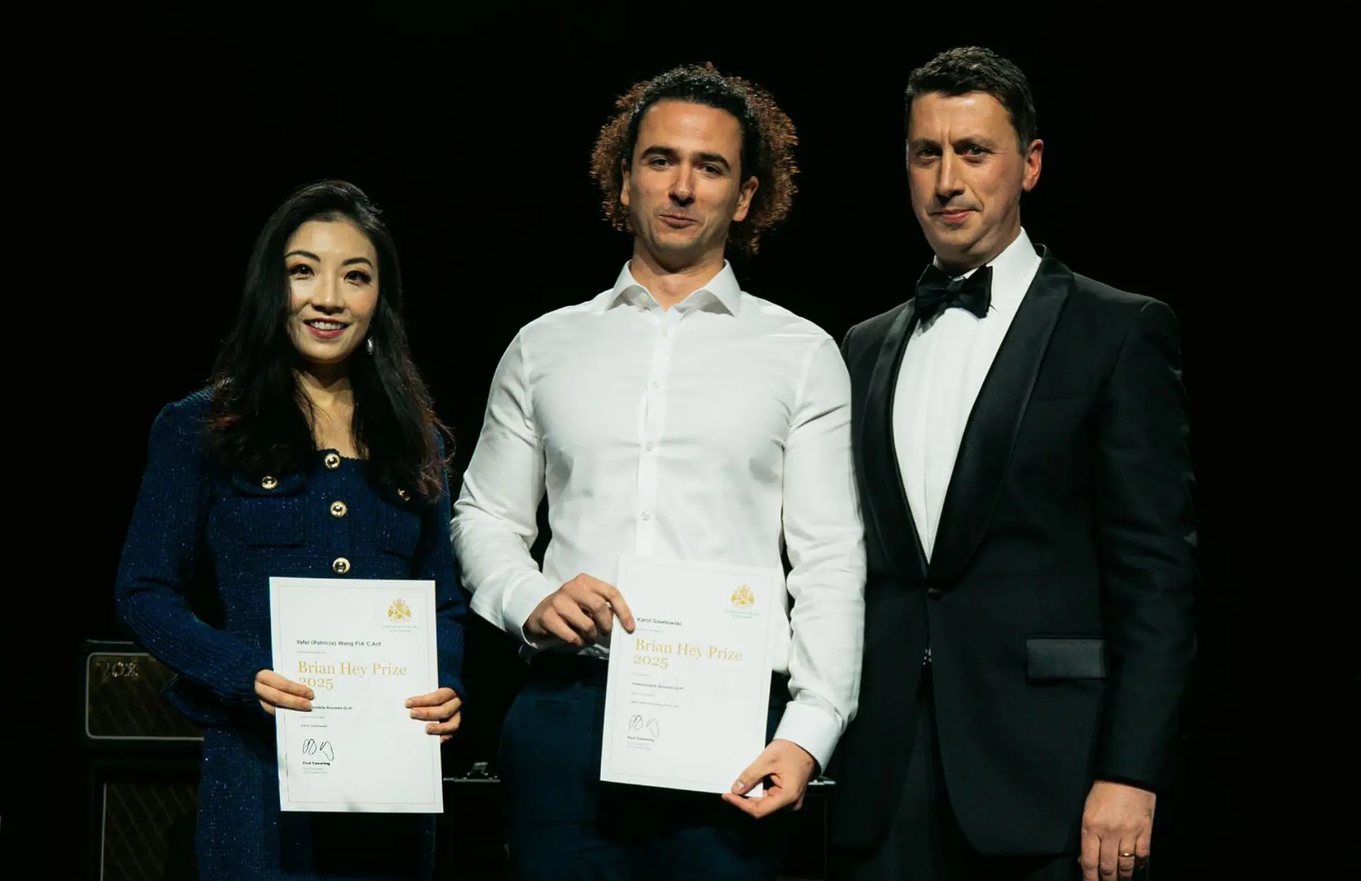 Karol Gawlowski Patricia Wang Brian Hey Prize 2025 Winners Matthew Facey 1930 1250