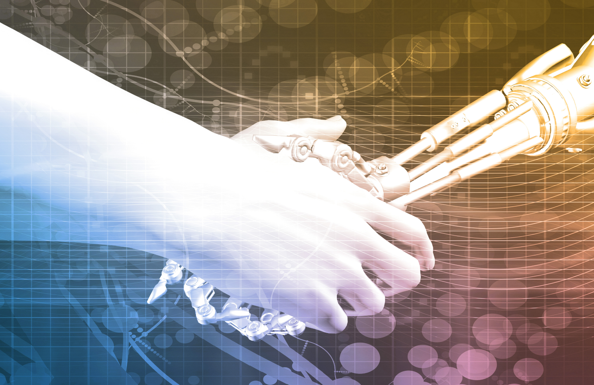 Human Hand Shaking Robot Hand Longevity Blog Aug23