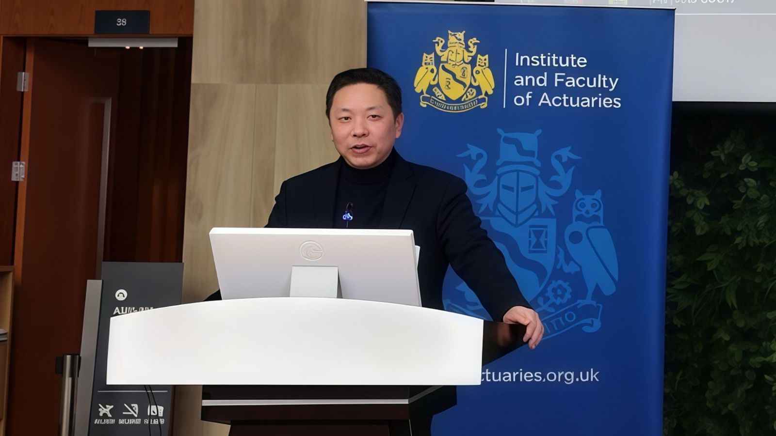 Feifei Zhang speaking at the launch event in Shanghai